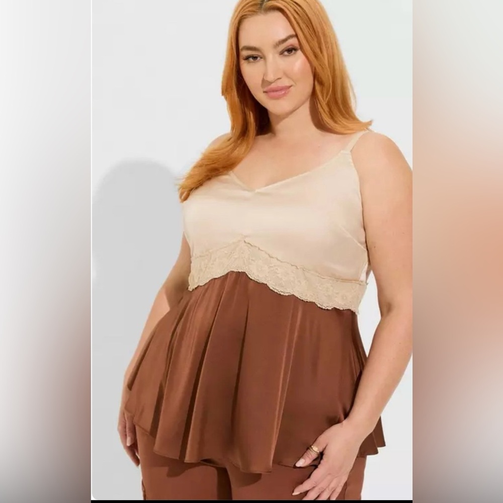 NWT brown/tan Torrid Tank/Cami Size 2X